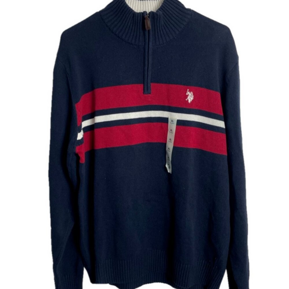 US POLO ASSN. Sweater Size XL Blue and Red